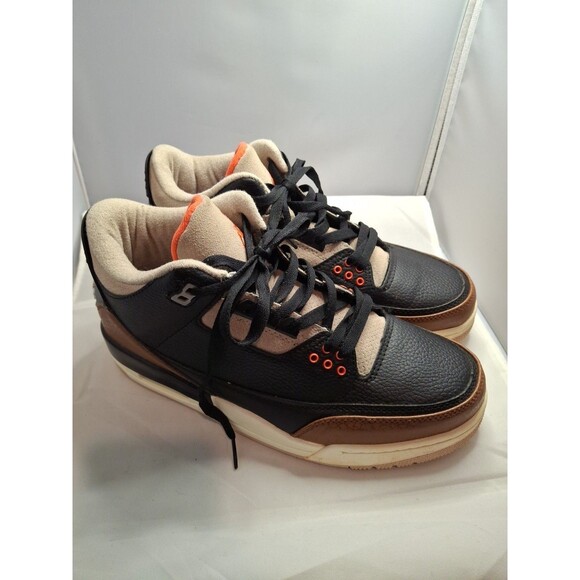 NIKE AIR JORDAN 3 R Men\'s Retro SE Black,Brown Sneakers Size 11 main image 9